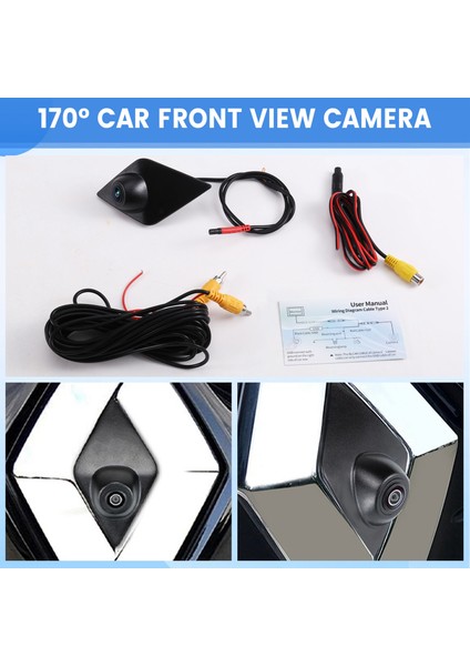 Renault QS102/8156 Araca Monteli Ön Görünüm Kamerası Için 170 ° Araba Ön Görünüm Kamerası (Yurt Dışından) fırsatları