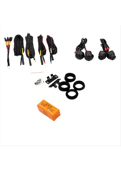 Araba 360 Derece Surround Görünüm Kamerası AHD1080P Kamera Sağ+Sol+Ön Görünüm Kamera Sistemi Ana Çip GC2053 (Yurt Dışından)