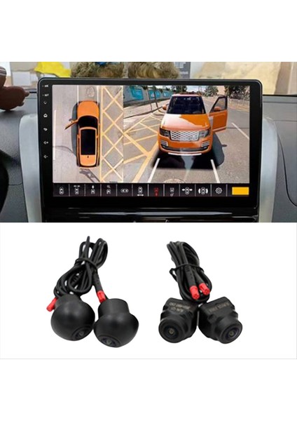 Araba 360 Derece Surround Görünüm Kamerası AHD1080P Kamera Sağ+Sol+Ön Görünüm Kamera Sistemi Ana Çip GC2053 (Yurt Dışından) indirimleri