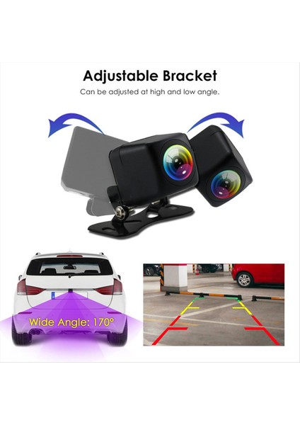 Araba Arka Görünüm Kamerası Ahd 1080P Gece Görme Kamera Evrensel Su Geçirmez Kamera (Yurt Dışından) indirimleri
