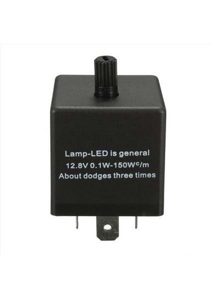 10X 12V 3 Pin LED Ayarlanabilir Araba Flaşör Flaş Rölesi Dönüş Sinyali Işığı Göstergesi (Yurt Dışından) fiyatları