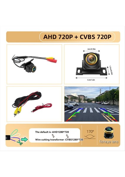 Araba Ahd Cvbs 720P Kamera Araba Akıllı Dinamik Yörünge Parkurları Park Hattı Kamera Arka Görünüm Ters Kamera (Yurt Dışından) fırsatları