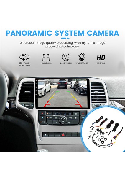 Android Multimedya Ekranı Için Araba 360 ° Panoramik Sistem Kamera Android Multimedya Sistemi Araba 360 Kamera 3D1080P (Yurt Dışından) fırsatları