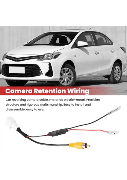 4 Pin Araç Ters Kamera Tutma Kablo Kablo Demeti Kablosu Fiş Adaptör Bağlayıcı Toyota Için Uygun (Yurt Dışından) fiyatları