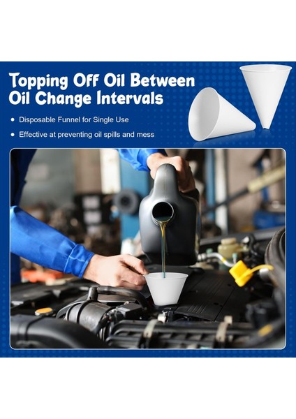 50 Adet Motor Yağı Için Kağıt Huni 6 Oz Motor Yağı Huni Kağıt Koni Gaz Dağıtıcılar Veya Mutfak Dolgusu Şişesi Için Huni (Yurt Dışından) modelleri