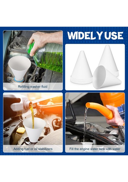 50 Adet Motor Yağı Için Kağıt Huni 6 Oz Motor Yağı Huni Kağıt Koni Gaz Dağıtıcılar Veya Mutfak Dolgusu Şişesi Için Huni (Yurt Dışından) indirimleri