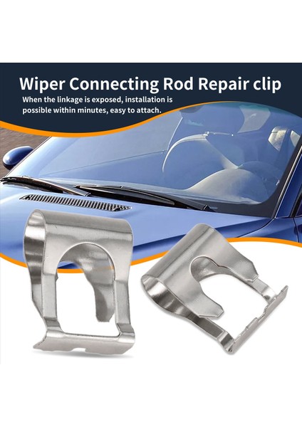 10 Pcs Ön Cam Silecek Motor Bağlantısı Taşınabilir Dayanıklı Çubuklar Kollar Bağlantı Mekanizması Tamir Klipsini Düzeltme Kiti 269617 (Yurt Dışından) modelleri