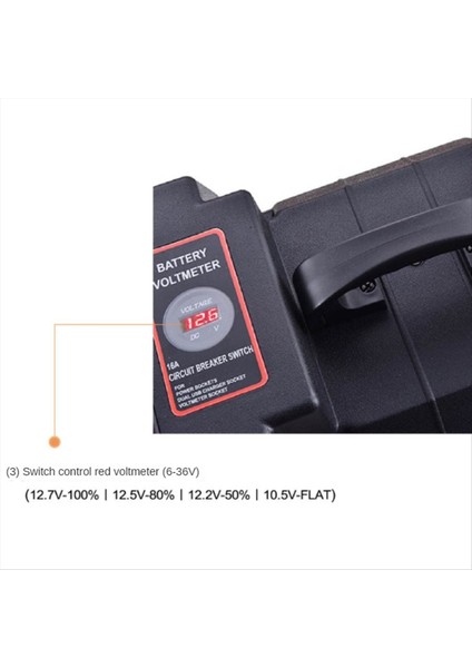 Akıllı Pil Kutusu 12V Deniz Muhafazası Trolling Motoru Için Çok Portlu ve Devre Kesici Rv Pil Tepsisi Kutusu (Yurt Dışından) fırsatları