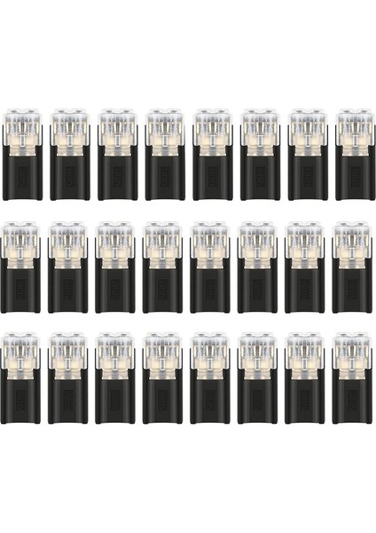 24 Parçalı 2 Kutuplu Kablo Konnektörü Tapa Tapa Konnektörü Terminali 18-24AWG Tel Hızlı Ekleme Konektörü (Yurt Dışından)