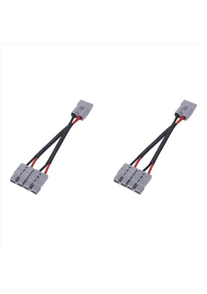 Anderson Fiş Konnektörü Için 2x 50A Çift Y Adaptör Pil Güç Konnektörü Forklift Güç Fiş Konektörü 6 mm Kablolu (Yurt Dışından)