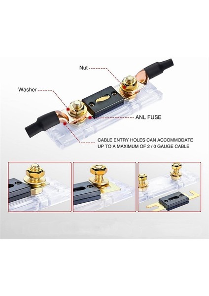 2pcs Anl Sigorta Tutucu Cıvatalı Sigorta Arabası Sigorta Tutucular Sigortalı Sigortalı Bağlantı 200A Sigortalı Rv Araba Güneşi Için Amp (Yurt Dışından) indirimleri