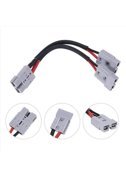 Anderson Fiş Konnektörü Için 3x 50A Çift Y Adaptör Pil Güç Konektörü Forklift Güç Fiş Konektörü 6 mm Kablolu (Yurt Dışından) fiyatları