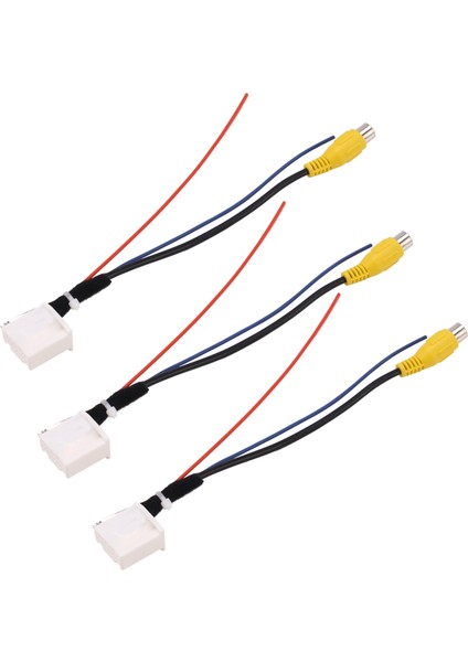 3x 16 Pin Arka Görünüm Kamera Adaptör Kablosu Park Parkı Yedekleme Video Kablosu Adaptörü Gezinme DVD Toyota Camry 7th (Yurt Dışından)