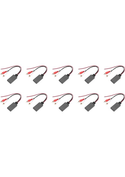 10X Araba Evrensel Kablosuz Bluetooth Modülü Müzik Adaptörü Rca Aux Audio Kablosu (Yurt Dışından)