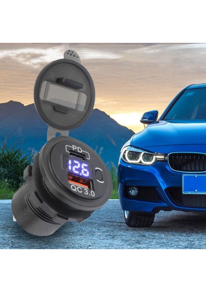 12V 24V Pd Tip C/qc 3 0 USB Şarj Cihazı Soket Güç Çıkış Adaptörü Araba Kamyonu Teknesi Için Su Geçirmez Rv Mavi (Yurt Dışından) indirimleri