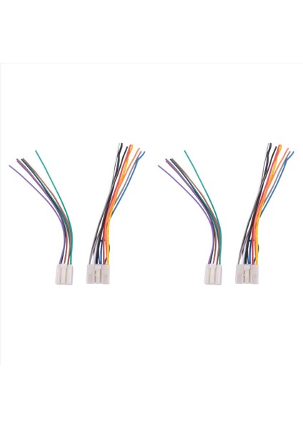 Toyota/scion/subaru Tel Adaptörü Satış Sonrası Radyo Fişleri Için Evrensel Stereo CD Çalar Kablo Demeti 2 Çift (Yurt Dışından)