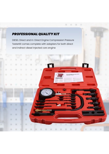 TU-15B Basınç Göstergesi Motor Sıkıştırma Test Cihazı Set Kiti Silindir Testi Göstergesi (Yurt Dışından) fiyatları