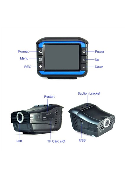 Dashcam Vg3 Sürüş Kaydedici Rusça Radar Radar Speedometre Rusya Için (Yurt Dışından) fiyatları