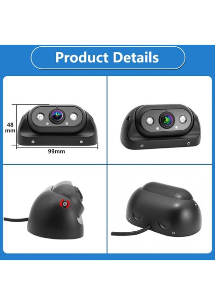 Ahd 1920X1080P Yüksek Tanımlı Ccd Kamyon Starlight Night Vision Metal Kabuk Hd Çiftlik Kamyonu Otobüs Rv Için Arka Görünüm Kamerası (Yurt Dışından) modelleri