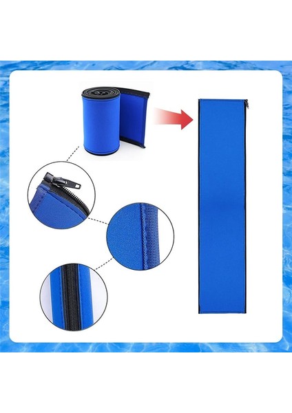 Havuz Korkuluk Kapakları Fermuar Yüzme Havuzu Küpeşte Küplük Kapakları Halk Yüzme Havuzu Için Kavrama Raylı Kayma Kapak 10FT (Yurt Dışından) fırsatları