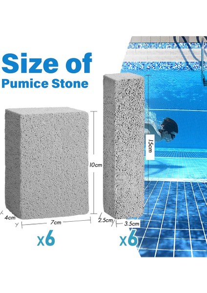 12 Adet Havuz Pomza Taşı Havuz Temizliği Için Pomza Taşı Havuz Kiremiti Için Kalsiyum Sökücü Havuz Temizleyici Pası Çıkarmak Için (Yurt Dışından) modelleri