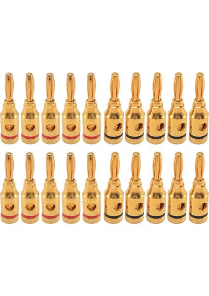 Muz Fişleri Konektörler Açık Vidalı Tip 10 Çift (Yurt Dışından)