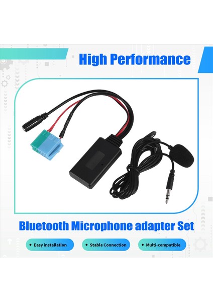Araba Bluetooth Müzik Ses Kablosu Mikrofon Handfree Adaptörü Iso Fiat Grande Punto Alfa Romeo Için 2007&#39 Den Sonra Visteon Için (Yurt Dışından) modelleri