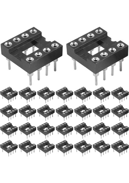 60 Pcs 8 Yuvarlak Pin 2 54MM Pitch Dip Ic Adaptör Soketleri (Yurt Dışından)