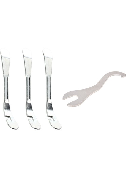 3 Pcs Metal Bisiklet Bisiklet Lastik Lastik Kartını Çıkarma Onarım Aracı 12CM &amp 1pcs Bisiklet Kilit Halkası Çıkartma Onarım Anahtarı Aracı (Yurt Dışından)