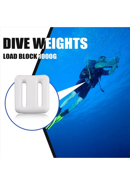 Tüplü Dalış Ağırlıkları Için Dalış Ağırlıkları Ağırlık Kemer Kaplı Kurşun Dalış Ağırlıkları Kaplı Dalış Ağırlıkları Dalış Kemeri Ağırlıkları 1000G Beyaz (Yurt Dışından) indirimleri