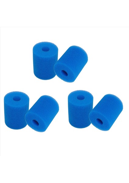 6 Paket Filtre Süngeri Inex Tip H Yeniden Kullanılabilir Yıkanabilir Sıcak Küvet Temizleyici Aracı Sünger Filtre Kartuşu Köpüğü (Yurt Dışından)