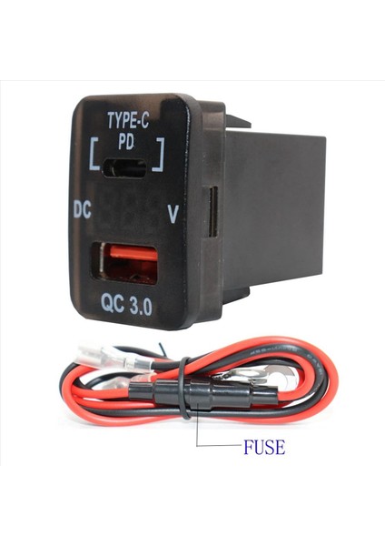 2 Adet 30X20MM Araç USB Şarj Cihazı Qc3 0 Toyota Için Pd Tip C USB Şarj Cihazı Adaptörü ile Hızlı Şarj (Yurt Dışından) fırsatları