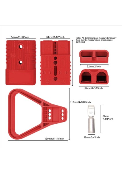 6pcs 175A 1/0 Awg Pil Güç Konektörü Kablosu Hızlı Bağlantı Bağlant Kısalma Kiti Atv Vinç Için Anderson Konnektörü Için (Yurt Dışından) fırsatları