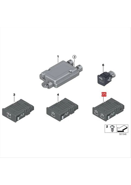 Bmw 3 Serisi Için G20 G21 2019-2021 Araba Merkez Konsolu Arka Type-C Soketi Çift Port 84108711938 (Yurt Dışından) fırsatları