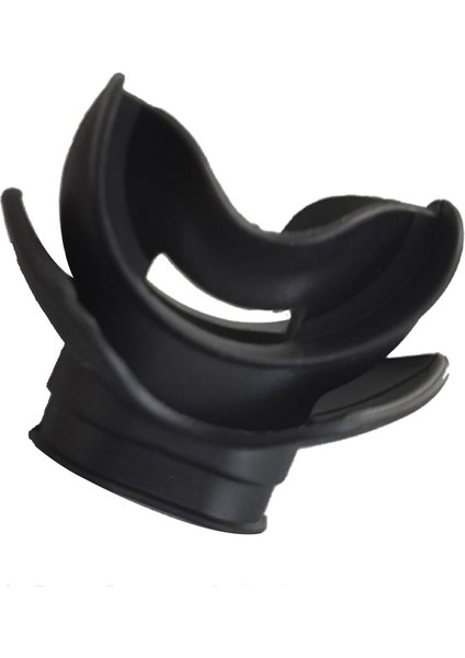 Kalıplanabilir Silikon Dalış Isırığı Ağızlık Regülatörü Tüplü Isırık Dalış Ekipmanı Su Şnorkelli Yüzme Valfi Solunum Siyah (Yurt Dışından)