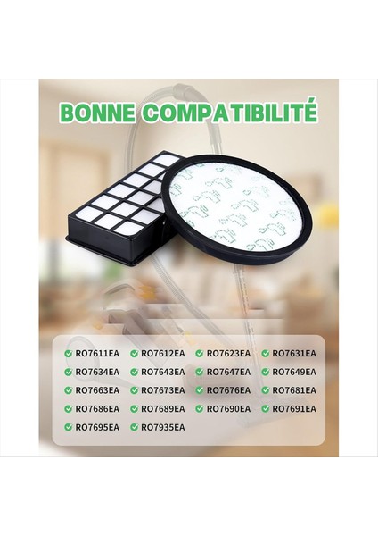 Rowenta Sessizlik Kuvvetleri Filtreleri Siklonik RO76XX Hepa Filtre Yedek Parça Vakum Süpürge Aksesuar ZR903701 (Yurt Dışından) fiyatları