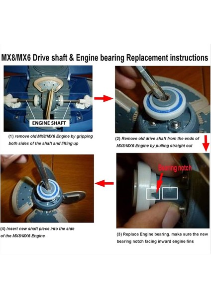 Zodyak Için R0527000 Tekerlek Yatak R0525100 R0527000 Mx6 Mx8 Yüzme Havuzu Temizleyici Şanzıman Şaft Uyarlandı (Yurt Dışından) modelleri