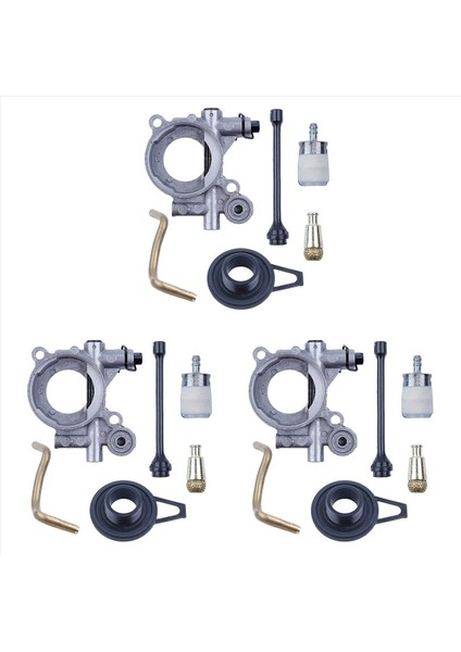 Husqvarna Için 3x Yağ Pompası Solucan Dişli Yağ Hortum Hortum Filtre Kiti 365 371 372 Xp 372XP 362 Montaj (Yurt Dışından)