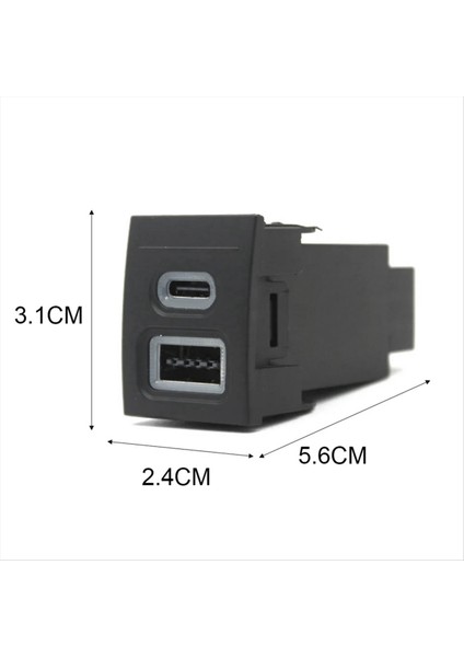 12V/24V Araç Telefon Şarj Cihazı Soketi Çift Qc3 0 Tip-C Tip Pd USB Şarj Portu Vw Polo 9n 9n3 2004-2011 Için (Yurt Dışından) modelleri