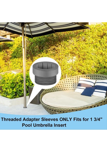 Havuz Şemsiyesi Stabilizatör Adaptörü Dişli Adaptör Kılıfları Havuz Şemsiyesi Kovası Şemsiye Pole Sabitleyici Veranda Için (Yurt Dışından) fiyatları