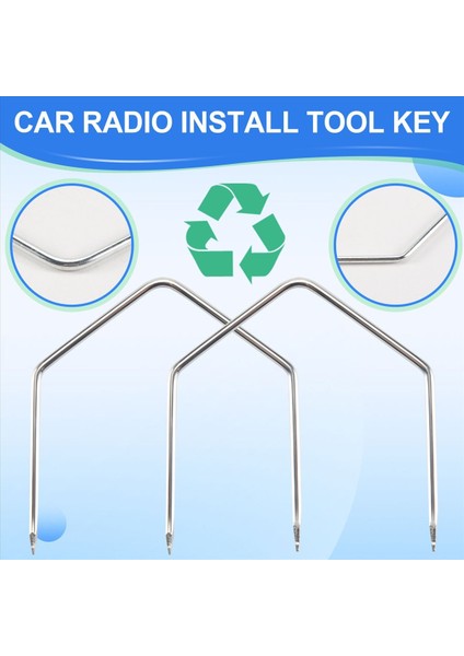 Vauxhall /opel /corsa C /meriiva Için 2pcs /çift Araba Stereo Çıkarma Anahtar Aracı (Yurt Dışından) modelleri