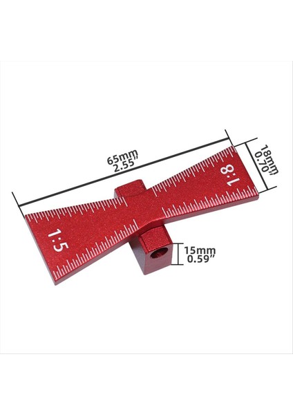 Dovetail Alüminyum Alaşım Işaretleme Şablonu 1 5 1 8 Menteşe Göstergesi Kılavuz Aracı ile Ahşap Menteşe Göstergesi (Yurt Dışından) fiyatları