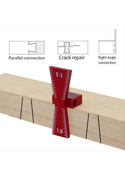 Dovetail Alüminyum Alaşım Işaretleme Şablonu 1 5 1 8 Menteşe Göstergesi Kılavuz Aracı ile Ahşap Menteşe Göstergesi (Yurt Dışından) fırsatları