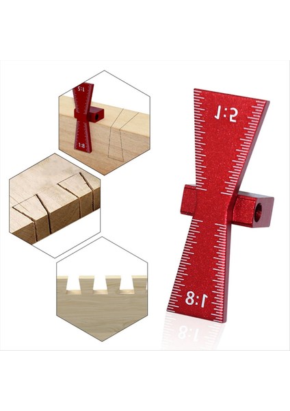 Dovetail Alüminyum Alaşım Işaretleme Şablonu 1 5 1 8 Menteşe Göstergesi Kılavuz Aracı ile Ahşap Menteşe Göstergesi (Yurt Dışından) indirimleri