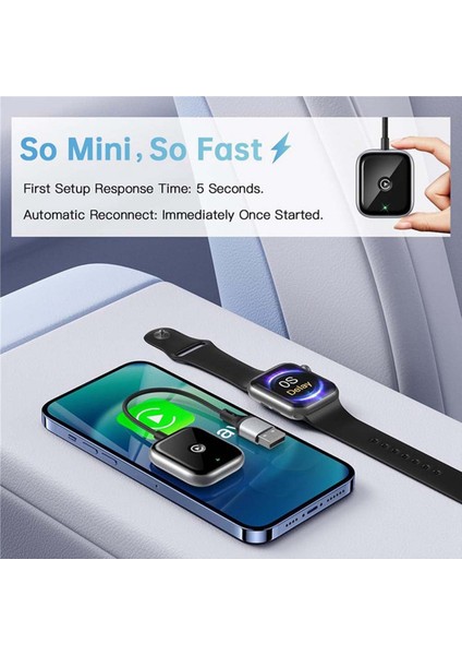 2 Aradan 1 Kablosuz Carplay Adaptörü Kablosuz Adaptör Arabası Aı Kutu Fişi ve Oynat Mini Araba Oynatma Adaptörü Beyaz (Yurt Dışından) fiyatları