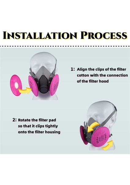 20 Paket 2091 P100 Partikül Filtresi 2091 ile Uyumlu 6000 6200 6800 7000 Ff-4&#39 Ün Yerine (Yurt Dışından) fırsatları