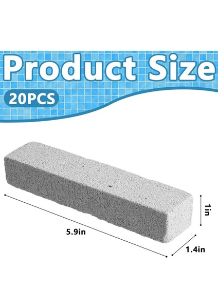 20 Adet Havuz Pomza Taş Havuz Temizleme Yüzme Pomza Havuz Karo Taş Havuzlar ve Spa Fayans Için Taş (Yurt Dışından) fiyatları