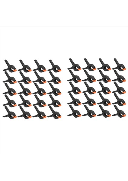 40 Adet Güçlü Tutucu Naylon Yay Kelepçeleri Klipsler Ev Geliştirme Ahşap Çalışma Fotoğraf Stüdyoları Için Izsiz Kelepçeler (Yurt Dışından)