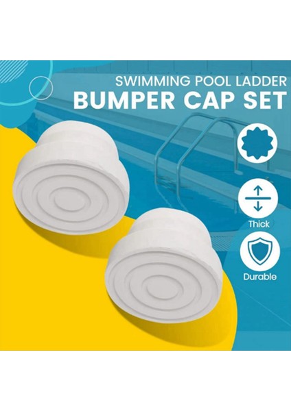4pcs Havuz Merdiveni Tamponları Ddv Yüzme Havuzu Havuz Üretim Koruma Havuzu Merdiven Kekeri Kauçuk Tapa Tıpaları (Yurt Dışından) fiyatları