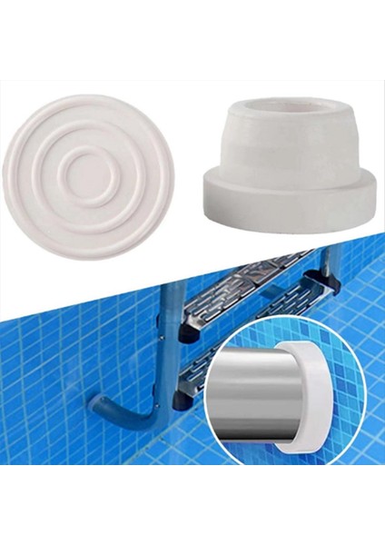 4pcs Havuz Merdiveni Tamponları Ddv Yüzme Havuzu Havuz Üretim Koruma Havuzu Merdiven Kekeri Kauçuk Tapa Tıpaları (Yurt Dışından) fırsatları